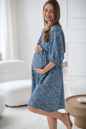 Sukienka ciążowa i do karmienia Milk Sun Blue Blossom Milk%Love 
