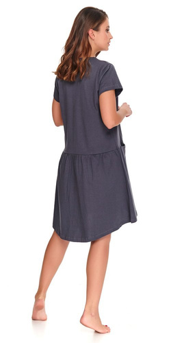 Koszula ciążowa i do karmienia 9445 Doctor Nap - graphite