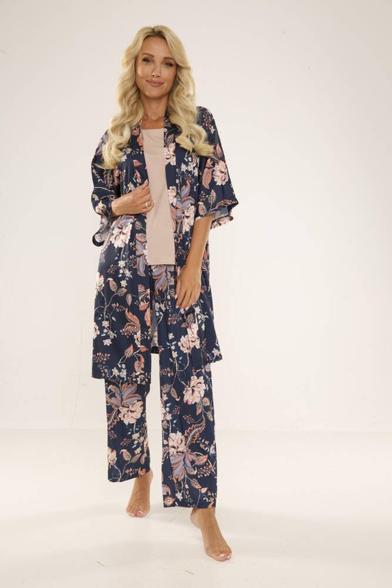 Piżama damska 722 Lurdes De Lafense - granat