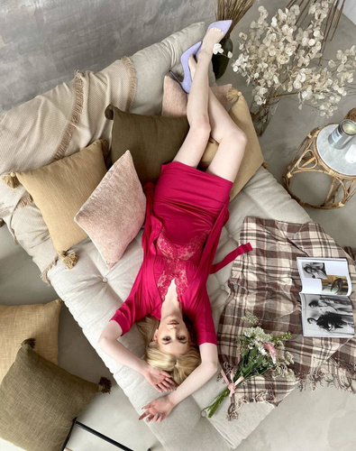 879 Agnes Koszula nocna Forex - amarant