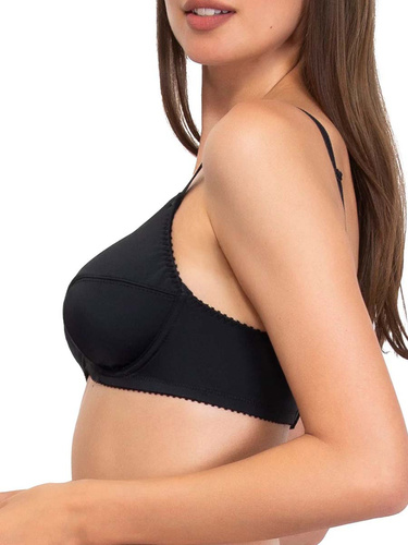 Donna 1962 – komfortowy biustonosz miękki z fiszbinami i bawełną, mikrofibra