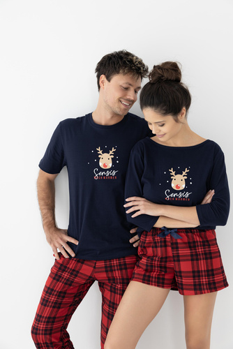 Piżama damska Myrtle Sensis - granatowy