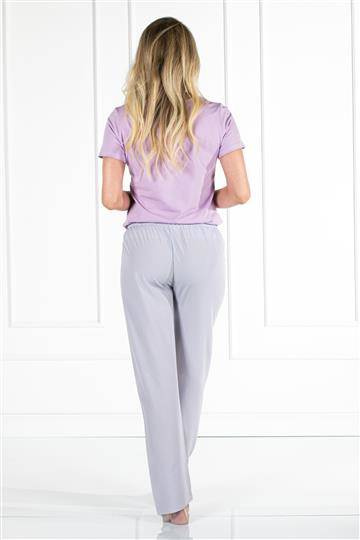 Piżama damska Caroline Momenti Per Me lila-grey