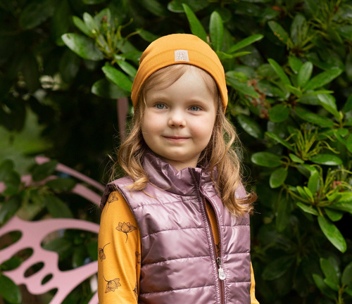 Czapka niemowlęca z naszywką Magic Vibes Pinokio - żółty