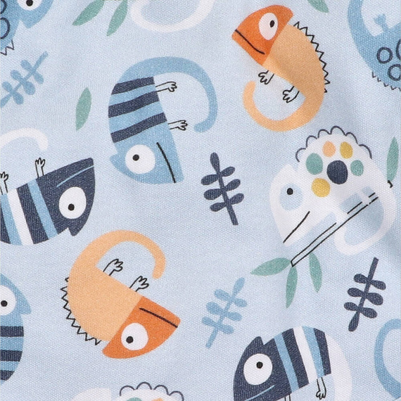 Czapka niemowlęca z bawełny organicznej Kameleon Nini druk