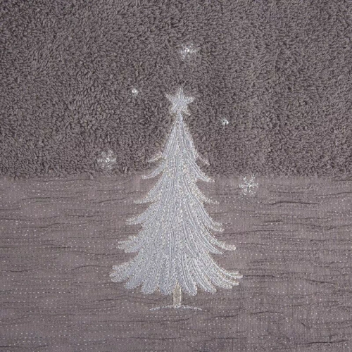 Ręcznik świąteczny choinka Joy 1 Eurofirany stalowy