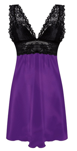 Cleo Koszulka satynowa damska DKaren - fiolet