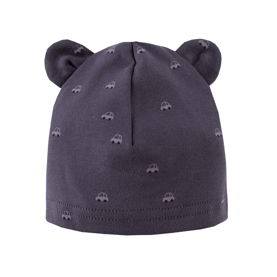 Czapka niemowlęca z uszkami 3-pak Good Day Eevi - niebieski/szary/czarny