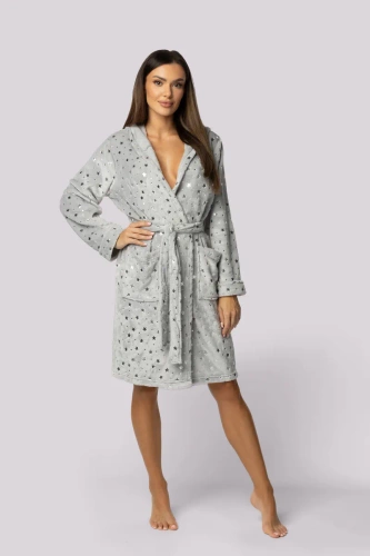 Szlafrok damski Star Envie light grey 