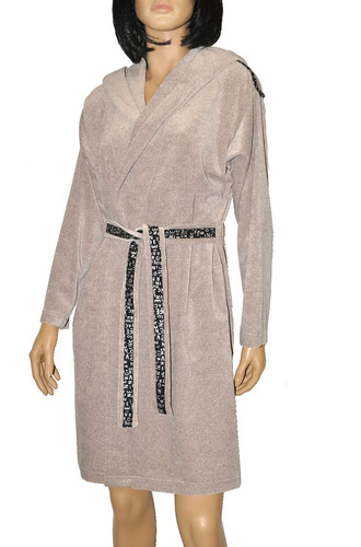 Szlafrok damski 497 Macarena Forex - beżowy melanż