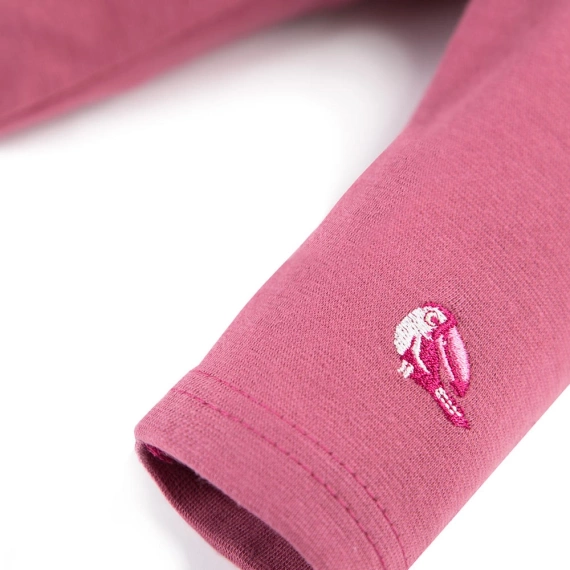 Legginsy bawełniane Nature Ewa Klucze - bordo