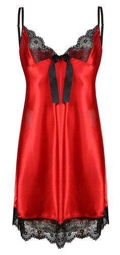 Elaine Halka satynowa koszulka damska DKaren - czerwona
