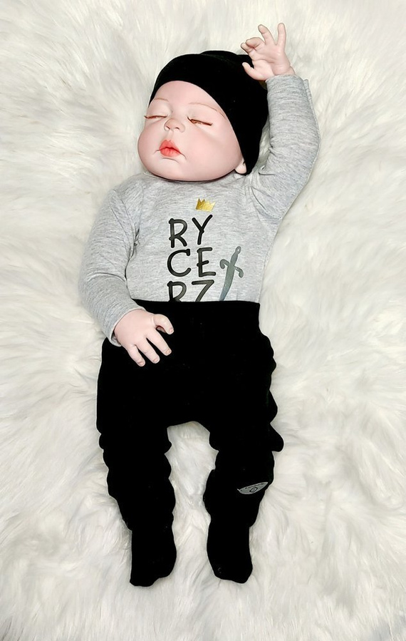 Spodnie niemowlęce "Julek" Bambarillo granatowy