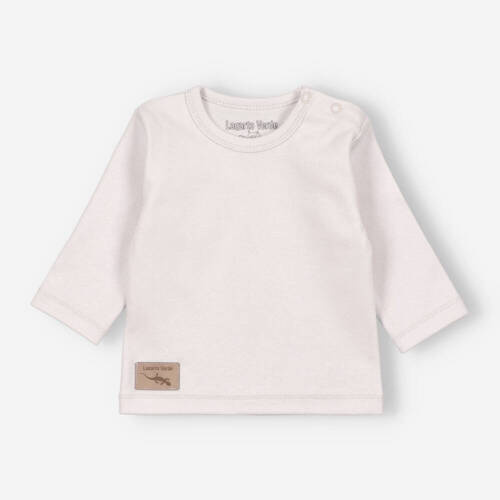 Bluzka gładka Lagarto Verde - ecru