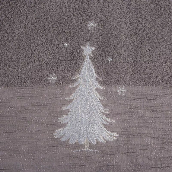Ręcznik świąteczny choinka Joy 1 Eurofirany stalowy