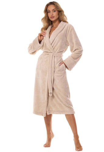 Długi Szlafrok Damski 2413 Camelia L&L  - angora