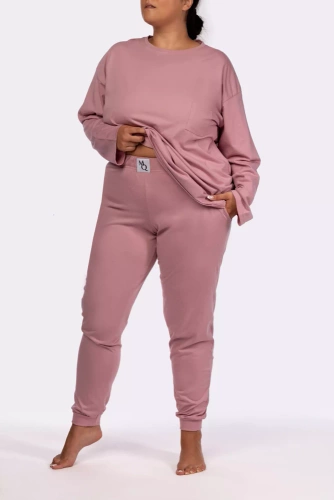 Piżama damska Homie longsleeve Mona pink