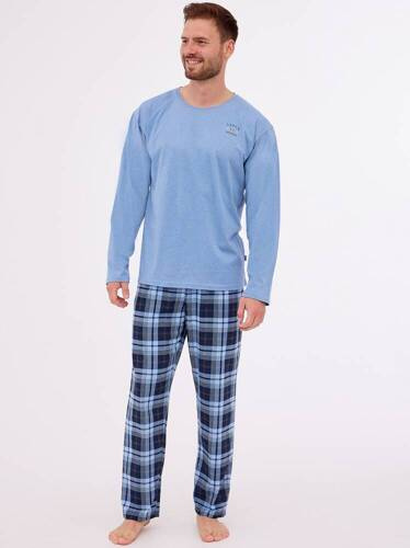 Piżama męska 124/264 Aspen 2 Cornette niebieski