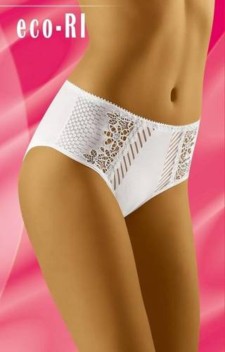 Figi damskie Eco-RI Wol-Bar - biały