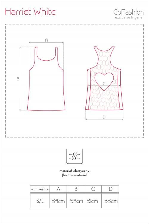 Koszulka na ramiączkach Harriet White CF 90301 CoFashion Marc Massimo