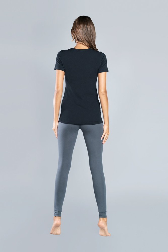 Ibiza Koszulka Damska krótki rękaw Italian Fashion - czarny