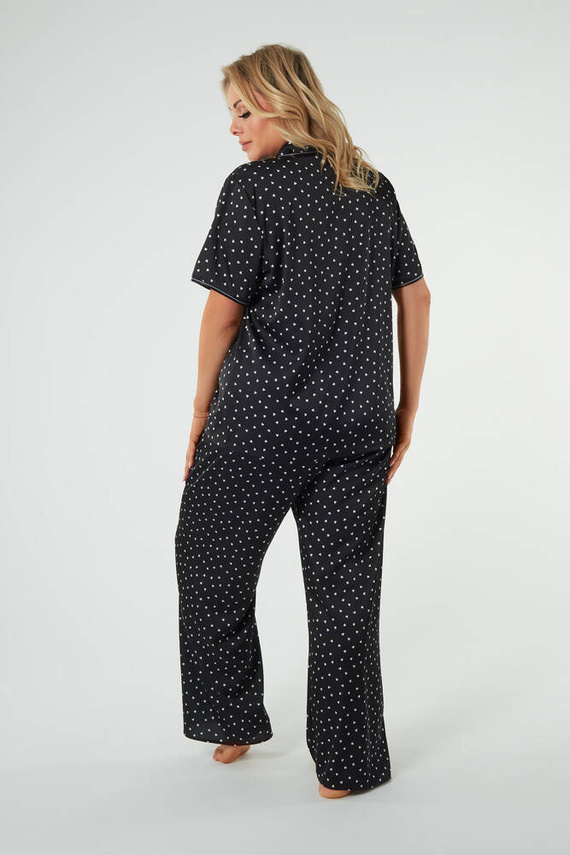 Piżama Damska krótki rękaw, długie spodnie Ria Italian Fashion - druk