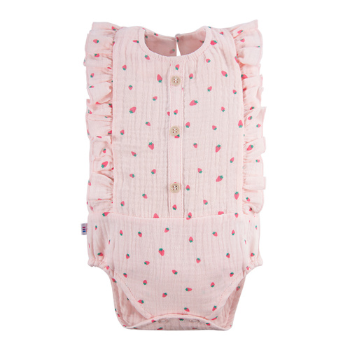 Body muślinowe Strawberry & Love Eevi- różowy