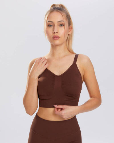 Biustonosz sportowy Flex Spaio coffee