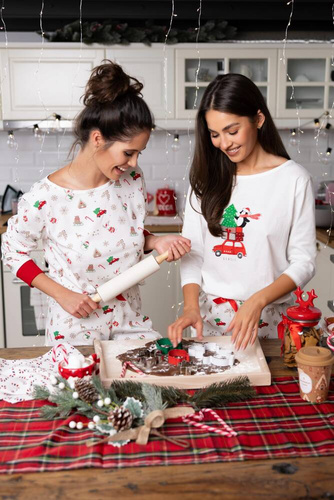 Piżama damska Lillian Sensis - ecru