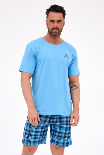 Cornette 326/311 Ready 2 – męska piżama bawełniana, krótki rękaw, lekka i przewiewna