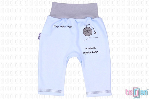 Spodenki bawełniane "BIKE" niebieski