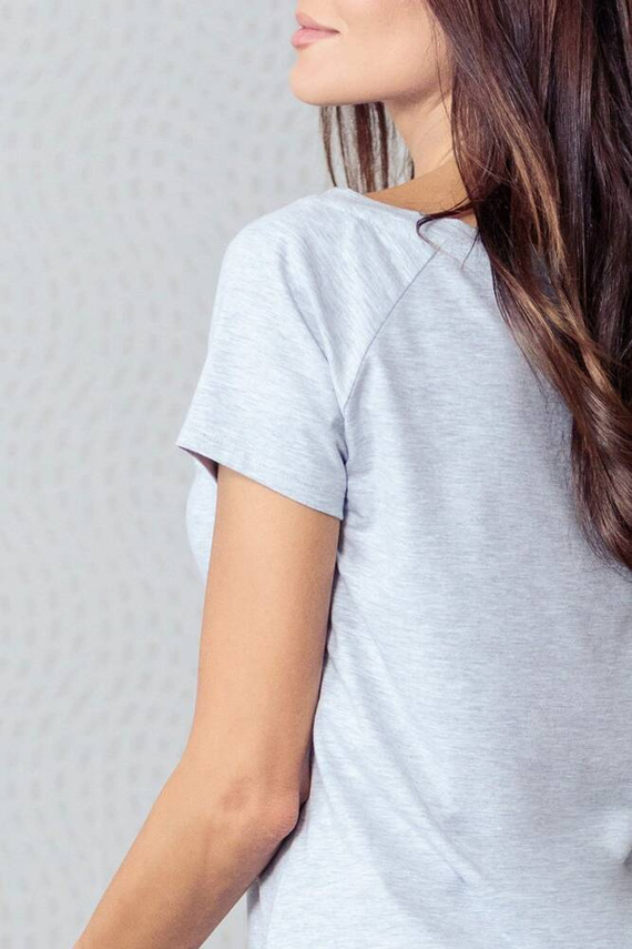 Koszula damska basic 34 Bonamera szary melanż