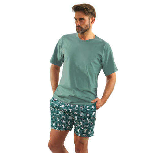 Bawełniana piżama męska 2242/11 Sesto Senso - zielony