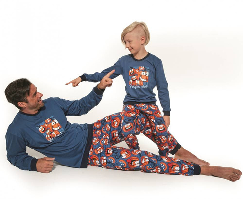 Piżama Chłopięca 976/123, 776/123 Pumpkin  Cornette - jeans