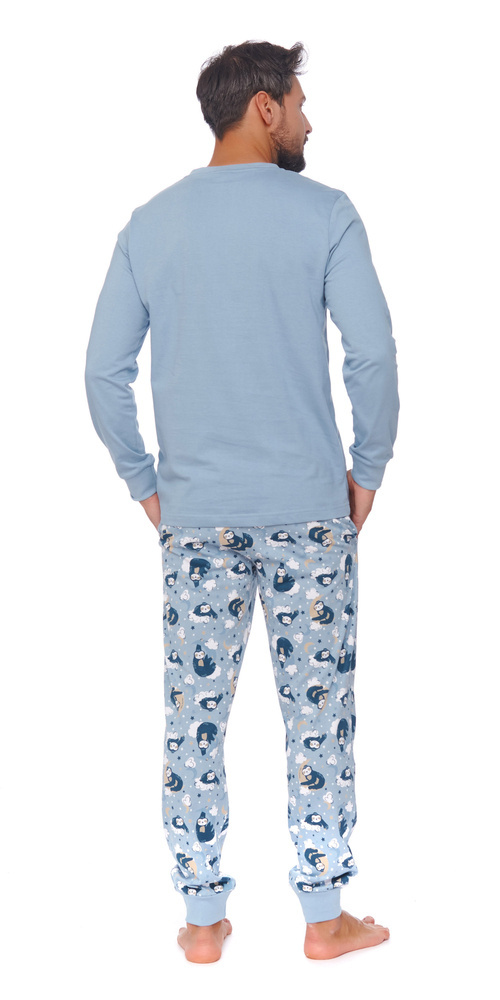 PMB.4511 "Sloth" Piżama Męska Doctor Nap - black