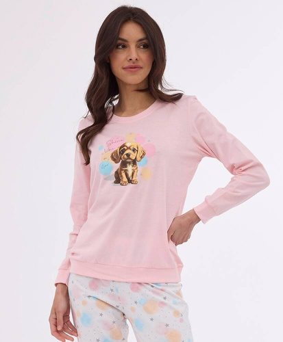 Piżama damska 671/376 Star Cornette różowy 