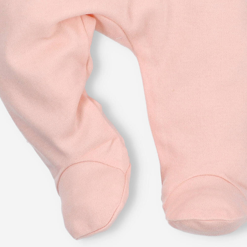 Spodnie dresowe z bawełny organicznej Flowers Nini łososiowy