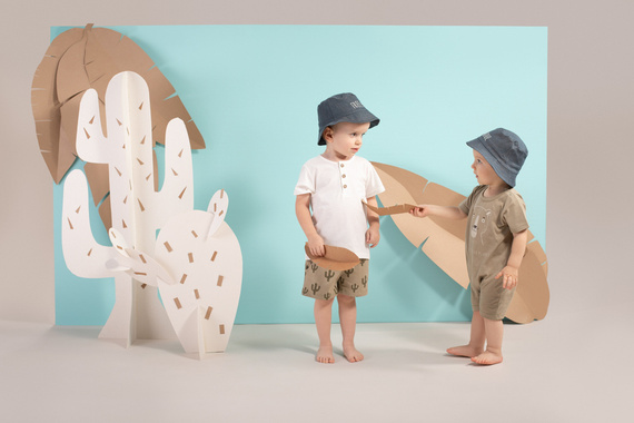 Rampers z krótkim rękawem Free Soul Pinokio - zielony