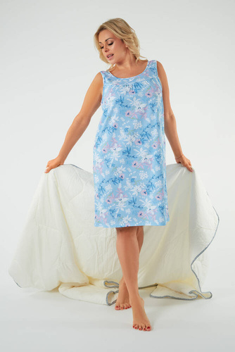 Koszula nocna, szerokie ramiączka Kaweri Italian Fashion - druk