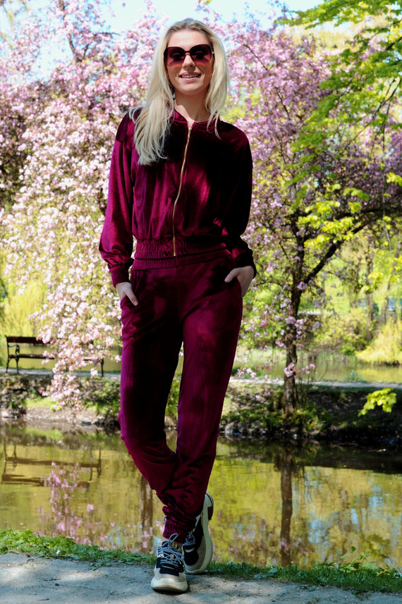 Komplet dresowy Goldenia Wine Red Merribel 