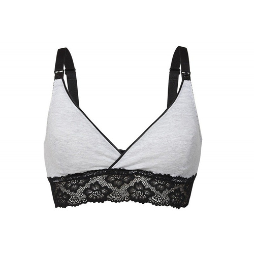 Mama Daily Grey miękki biustonosz do karmienia Momtobe szary