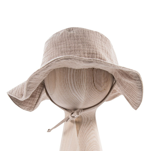 Kapelusz muślinowy Pearfect Eevi- beżowy