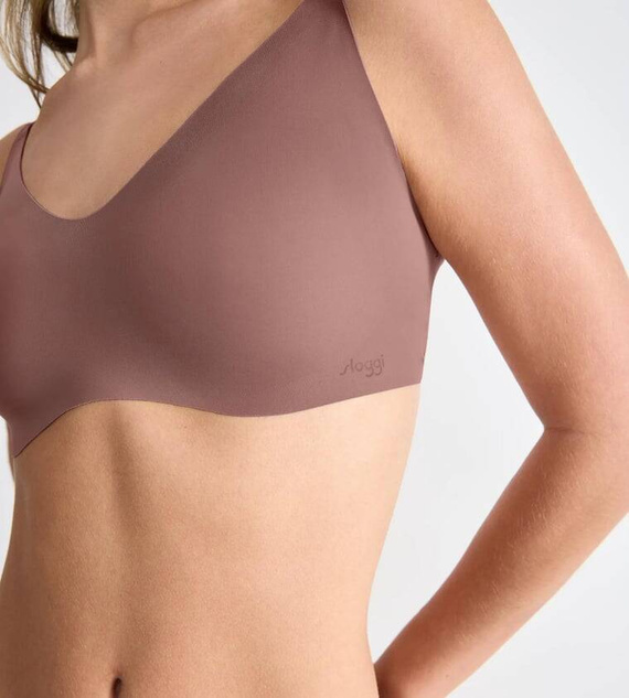 Miękki biustonosz Braletka Zero Microfibre 2.0 Bralette Sloggi - Cameo