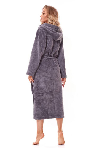 Długi Szlafrok Damski 2321 Lili L&L - onyx