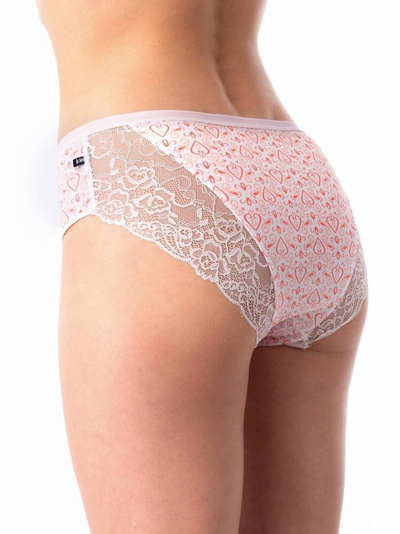 Figi damskie LPC 726  2-pak Key  koralowy biały