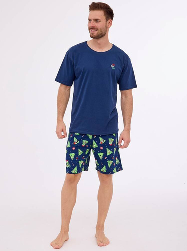 Piżama męska 326/276 Ho Ho Cornette granatowy