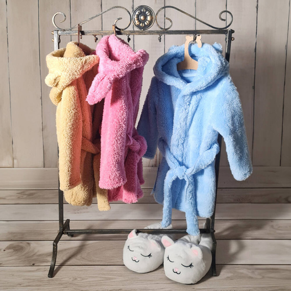 Szlafrok dziecięcy 018 11 "Basic" Nicol - niebieski