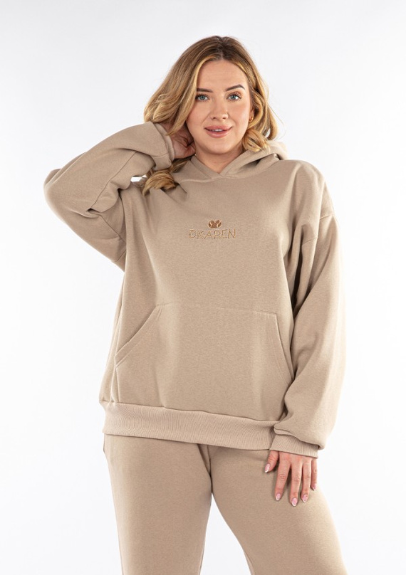 Bluza dresowa DK-K-B9-H1 Dkaren - cappuccino