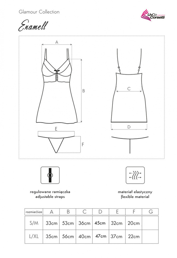 Komplet Enamell LC 2120 LivCo Corsetti Fashion