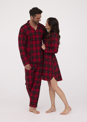 Piżama męska rozpinana 905/277 Cornette czerwony